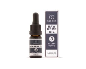 Endoca RAW CBD Oil (Medium) Ακατέργαστο Έλαιο Κάνναβης 300mg (CBD+CBDa) 3% - 10ml