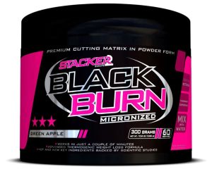 Stacker 2 Black Burn Mikronized 300 Grams - orange