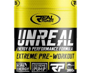 Προεξασκητικό Real Pharm UNREAL Pre Workout 360g - black-currant-lemon
