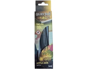 Golden Buds Apple Jack Sativa Disposable Vape Pen - 99% THCPO, 1ml