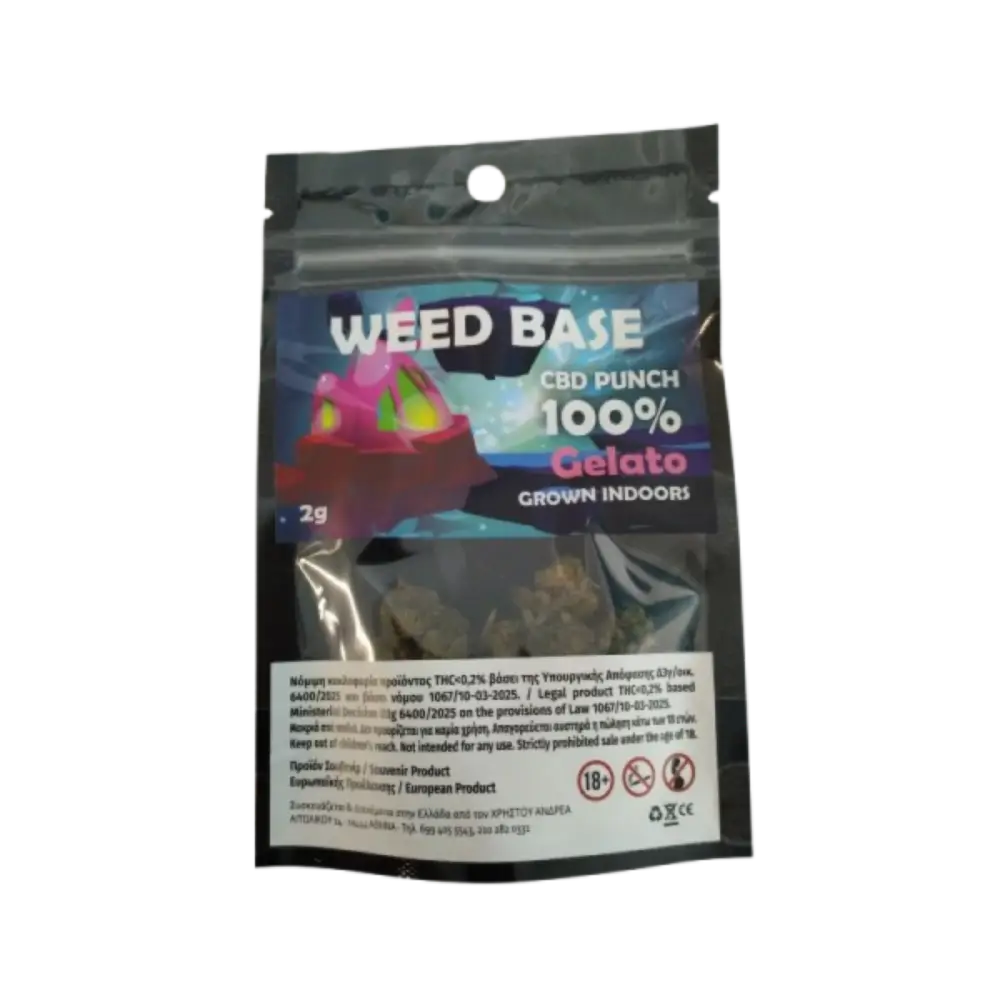 Weed Base Ανθός Gelato CBD Punch 5gr Weed Base Ανθός Gelato CBD Punch 5gr
